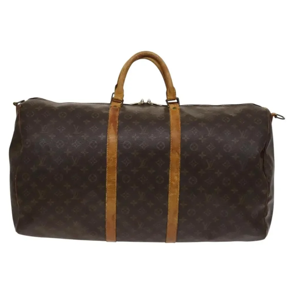 LOUIS VUITTON Monogram Keepall Bandouliere 60 Boston Bag M41412